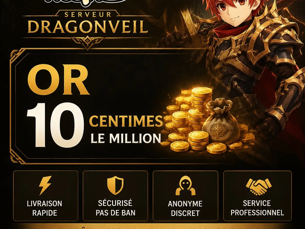 VENTE - OR REGULIER DRAGONVEIL, 10ct/m, via Nosbazard